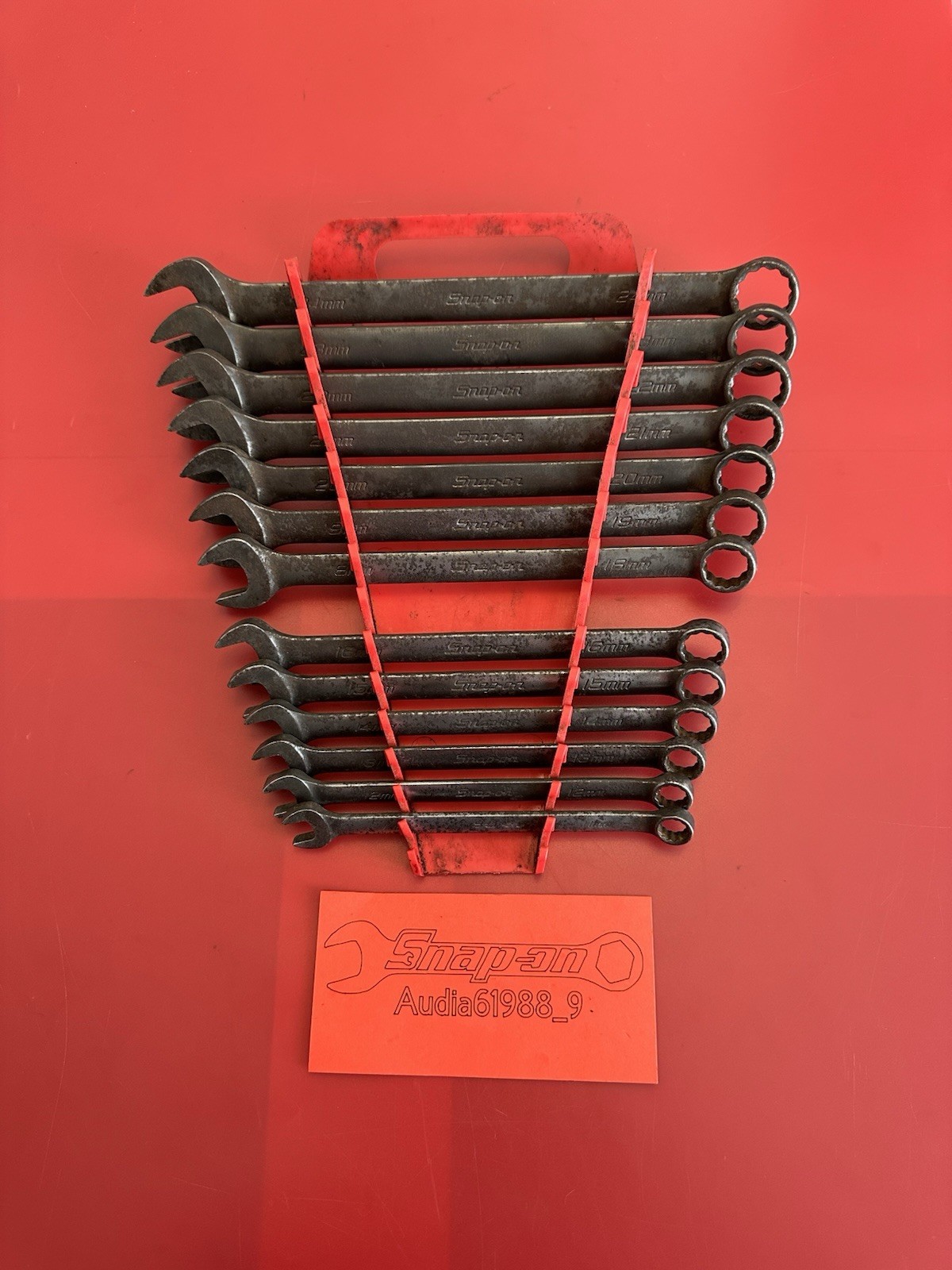 Snap On 15pc 12Point Metric Flank Drive Combination Wrench Set 10-24mm GOEXM715.