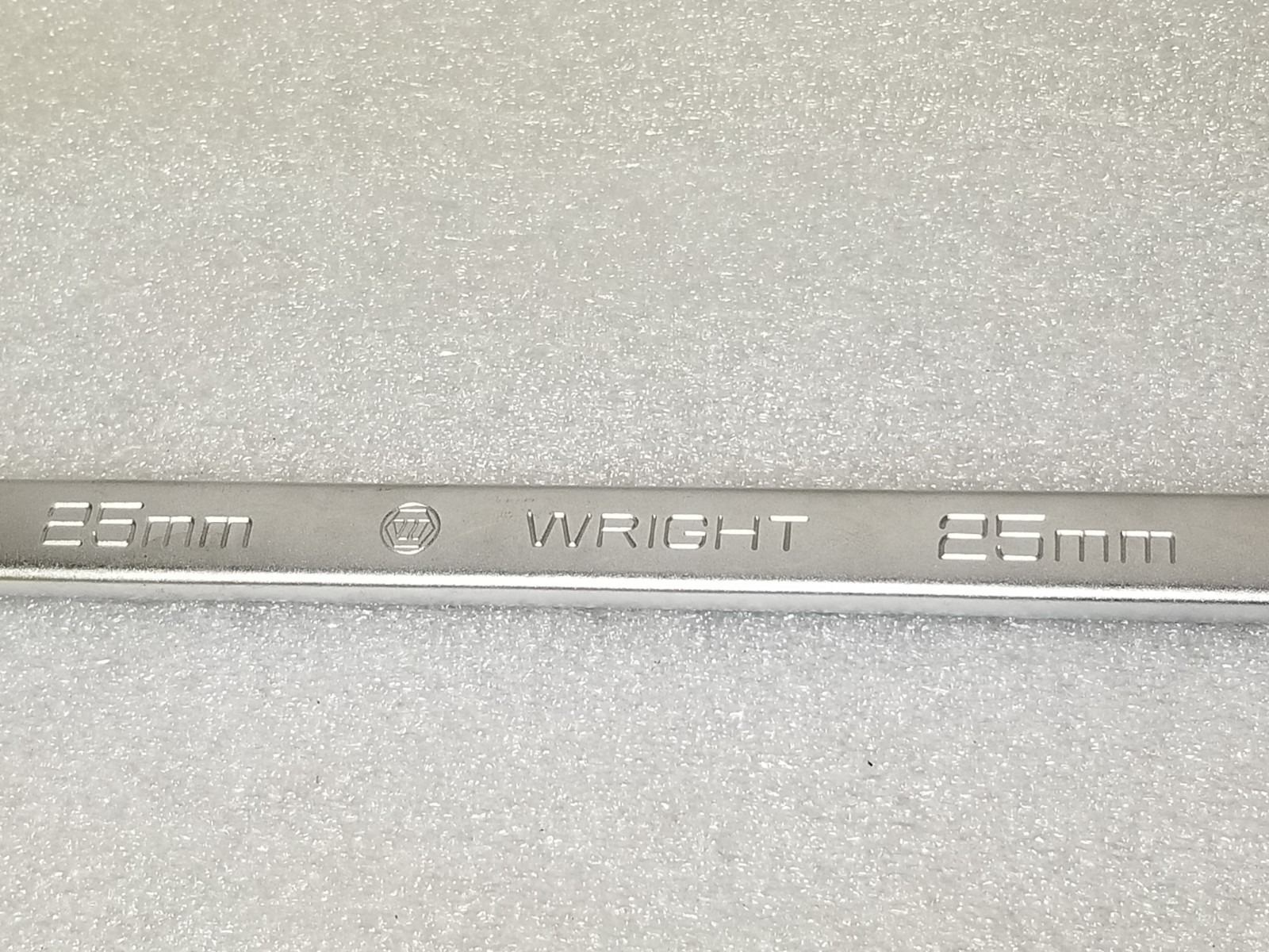 Wright 11-25MM Combination Wrench 27mm 12-Pt 13″OAL Satin Chrome Made in USA