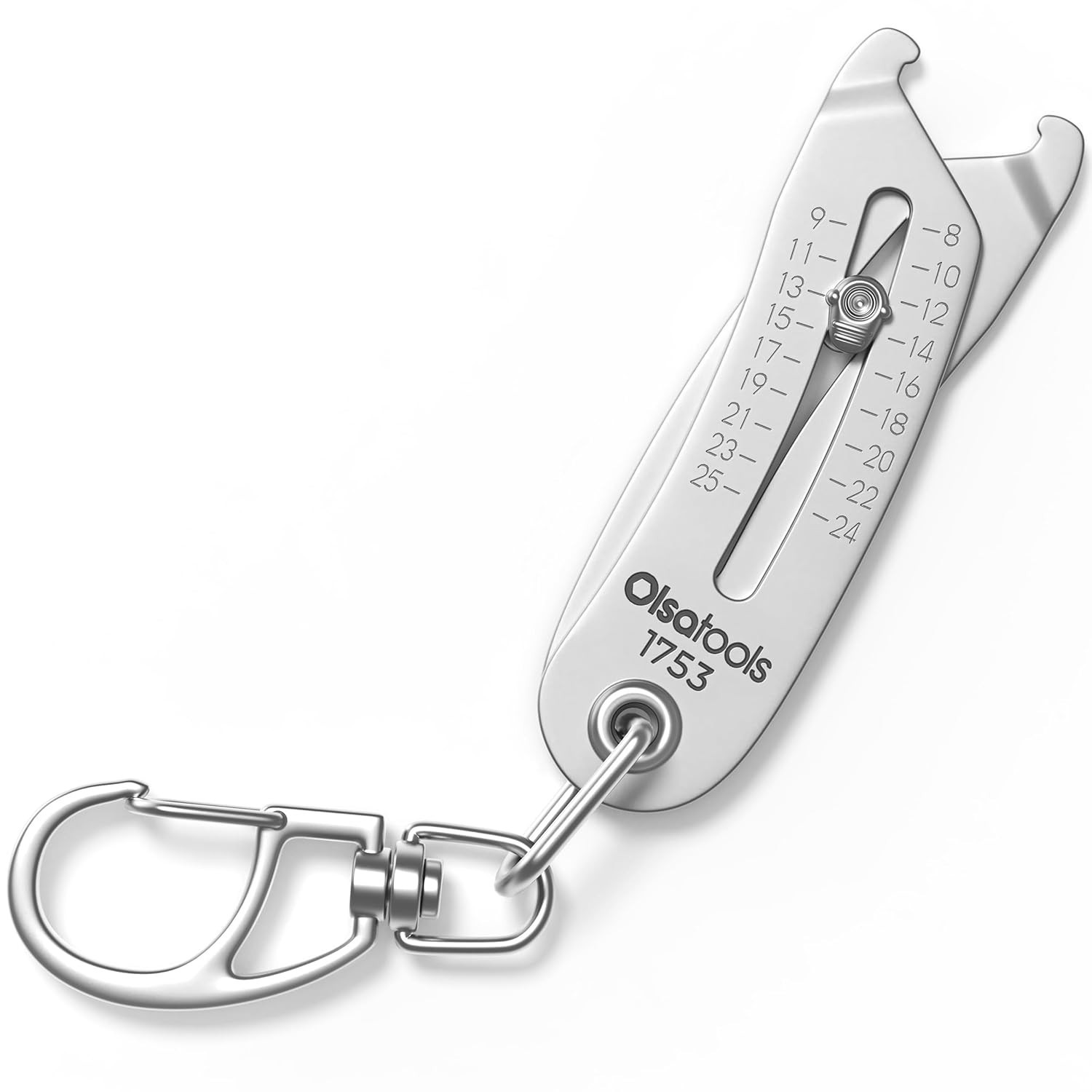 Bolt Size Finder Keychain – 8-25mm & 5/16 to 1″, Metric & Sae