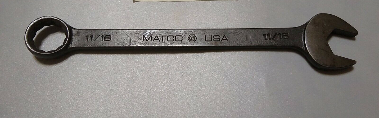 MATCO Tools USA WCHB 222, 11/16″ Combo Wrench, 12 Pt. 7.9″ L. Industrial Finish