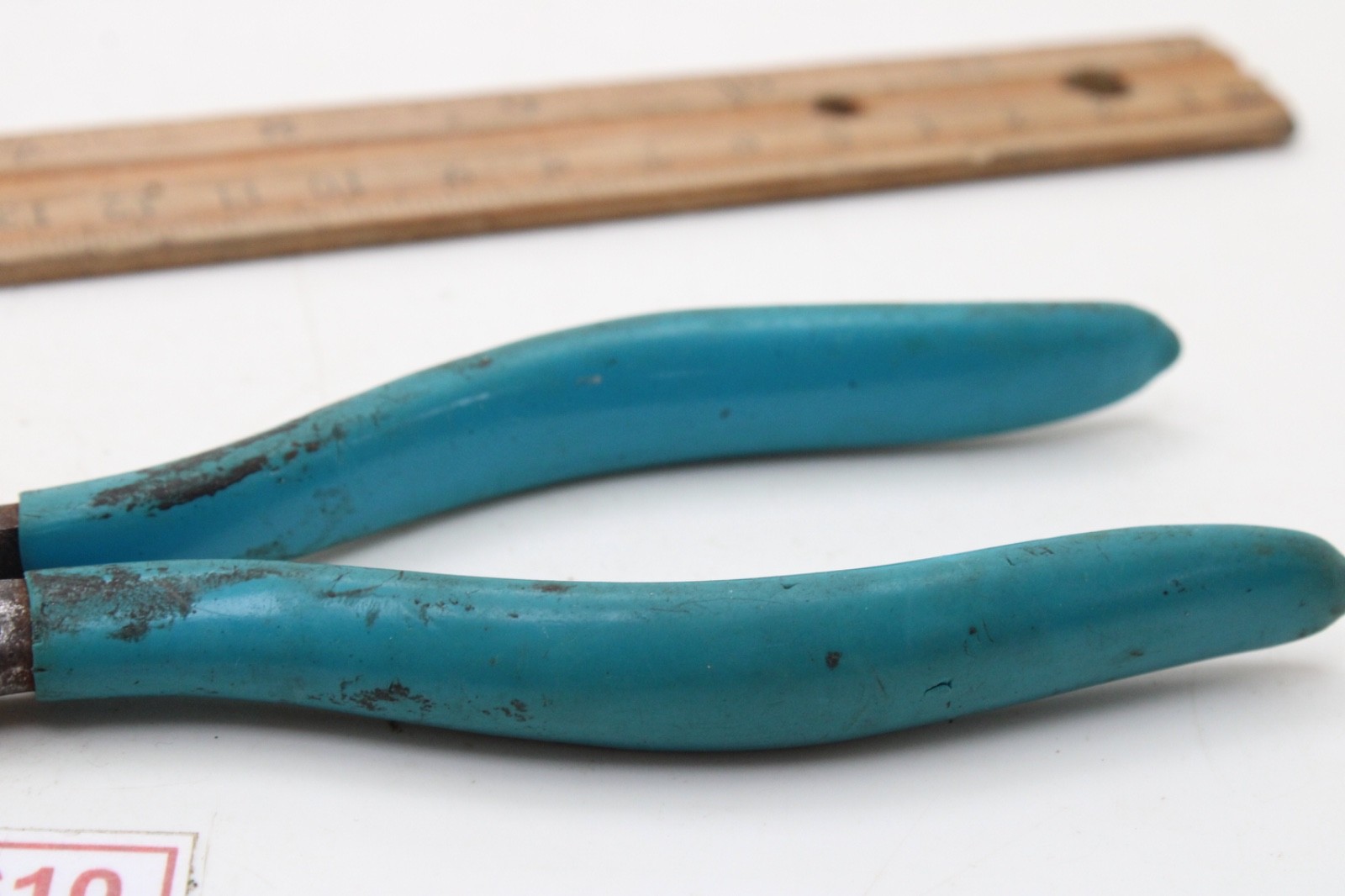 Channellock 317 8″ Straight Nose Blue Rubber Handle Pliers USA