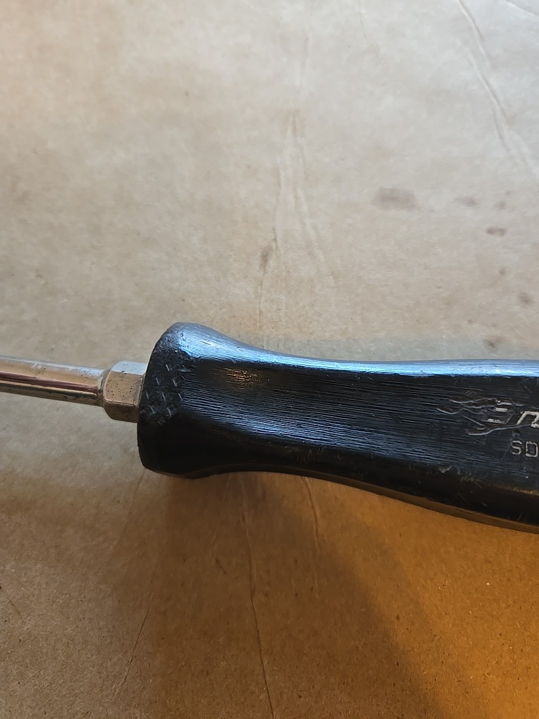 Snap On 5/16″×6″ Blade Screwdriver Black Hard Handle USA SDD6
