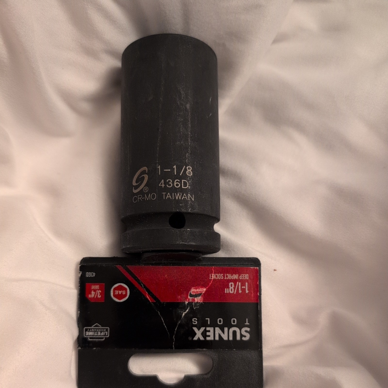 SUNEX TOOLS 436D 3/4″ Drive Deep 6 Point Impact Socket 1-1/8″