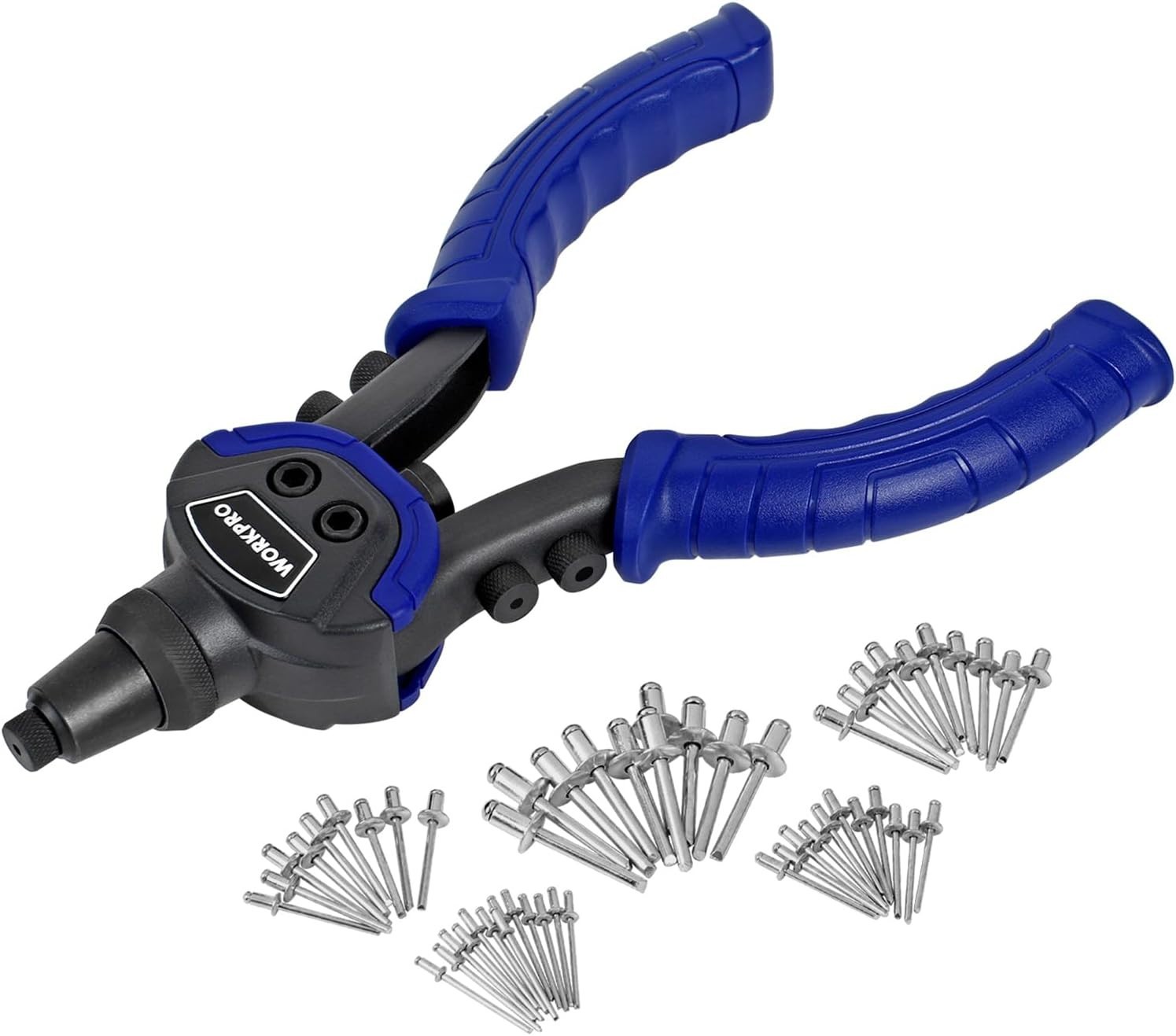 Durable 250 mm Rivet Gun Set with Multiple Nozzles & Labor-Saving Design