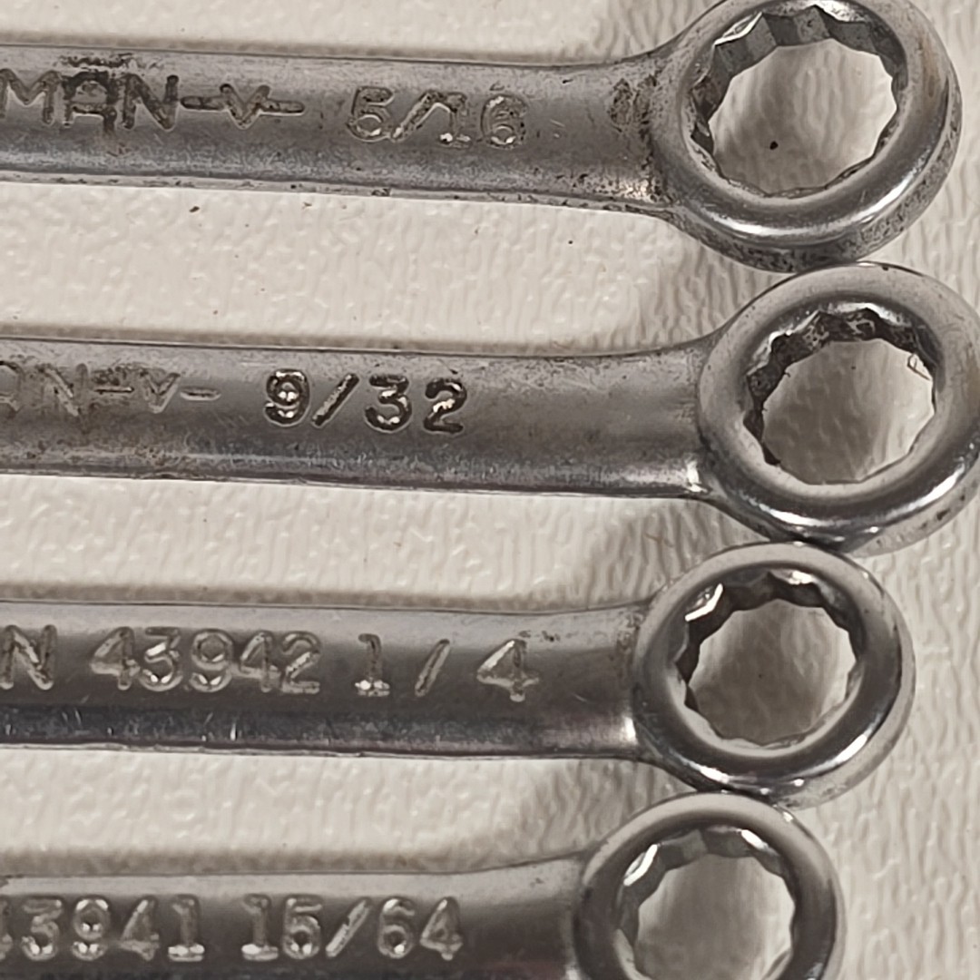 Craftsman 9 Pieces Midget Ignition Wrench Lot SAE