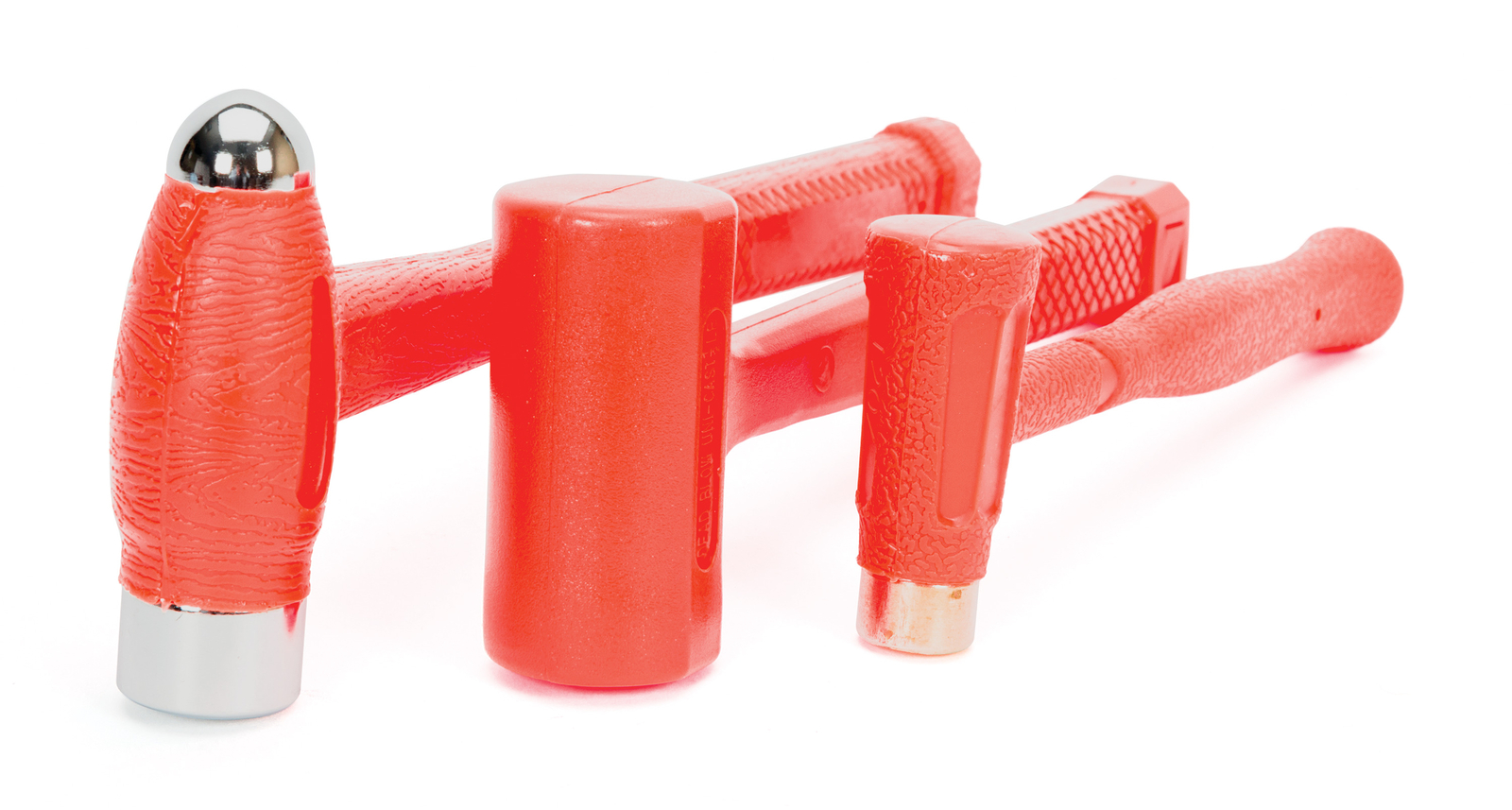 3 PC Deadblow Hammer Set, Brass Cap,Ball Peen, Deadblow
