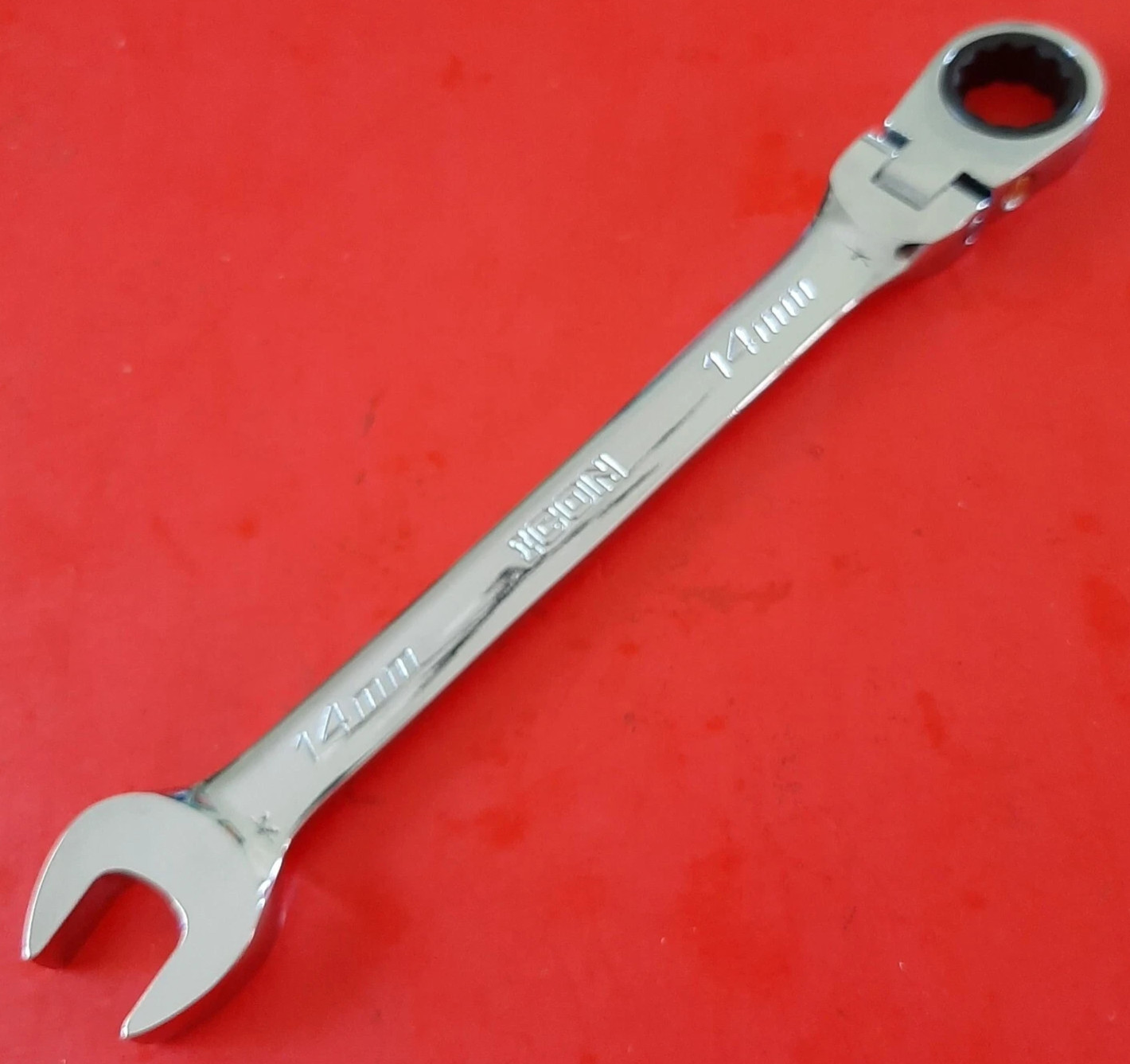 NEW ICON PROFESSIONAL 14MM FLEX HEAD RATCHETING WRENCH WRFM14 RATCHET 12PT POINT