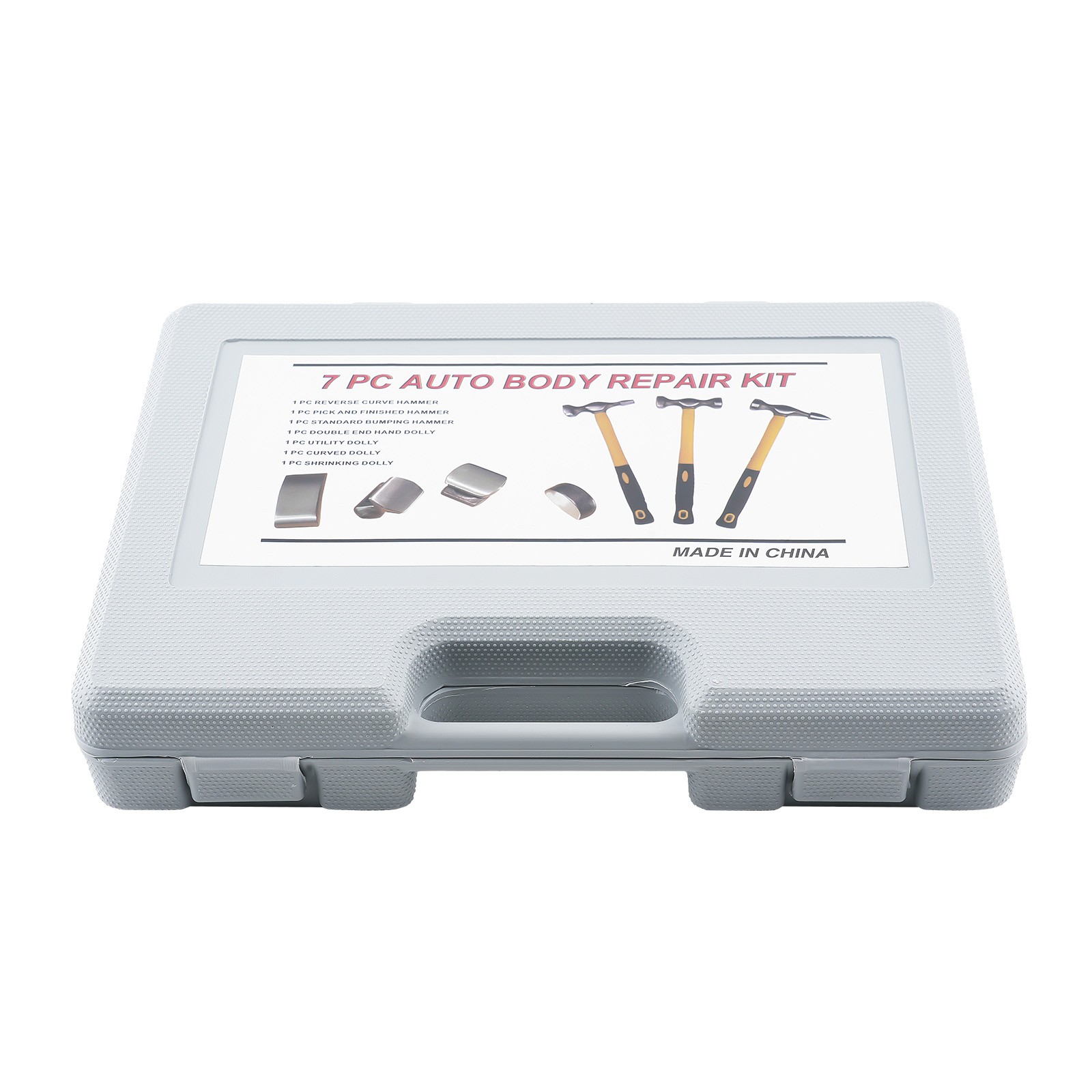 Auto Body Dent Repair Kit 7PC Hammer Dolly Set Panel Beating Tool Fiberglass
