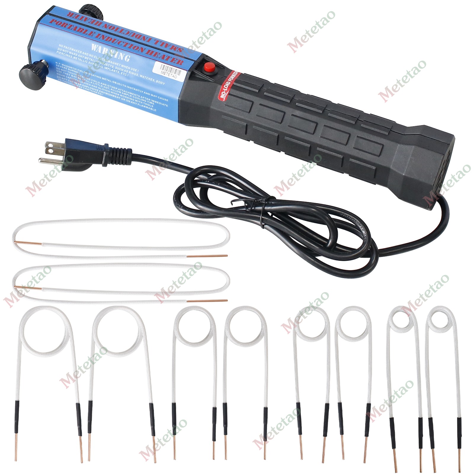 1300W Induction Heater Magnetic Induction Heater Kit 10 Coils Thermal Protection