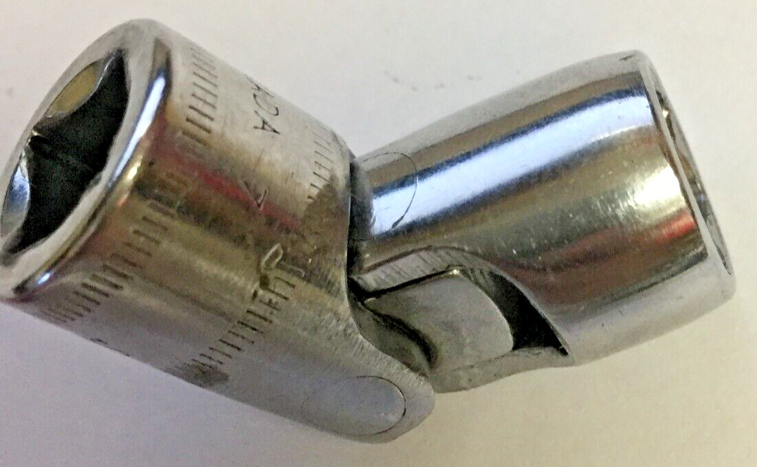 SnapOn FSUM12 12mm Chrome UniversalSocket 3/8″dr 2″L 6pt Canada 1987 Good 8.5/10