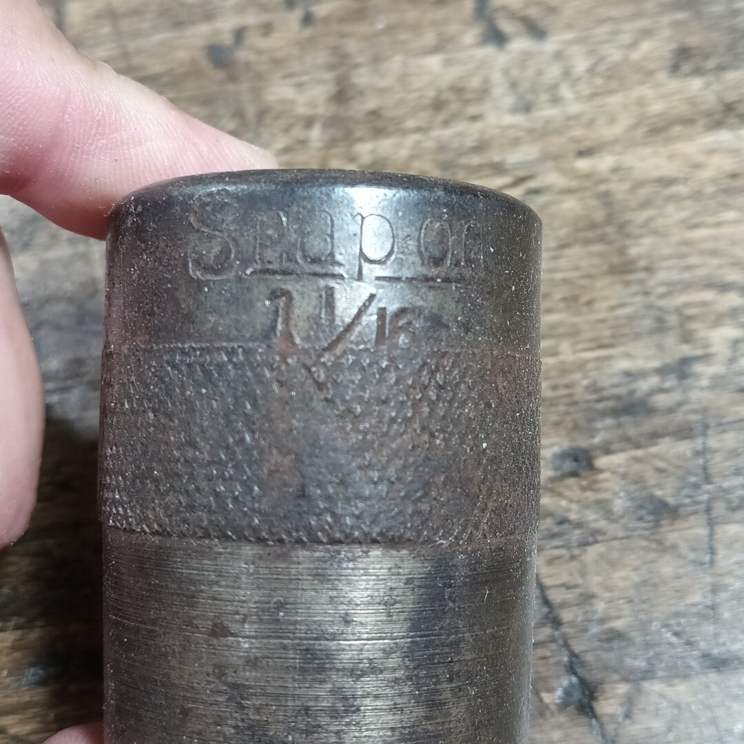 Snap on Tools USA 5/8″ Drive 6pt SAE 1-1/16” Socket 1930’s