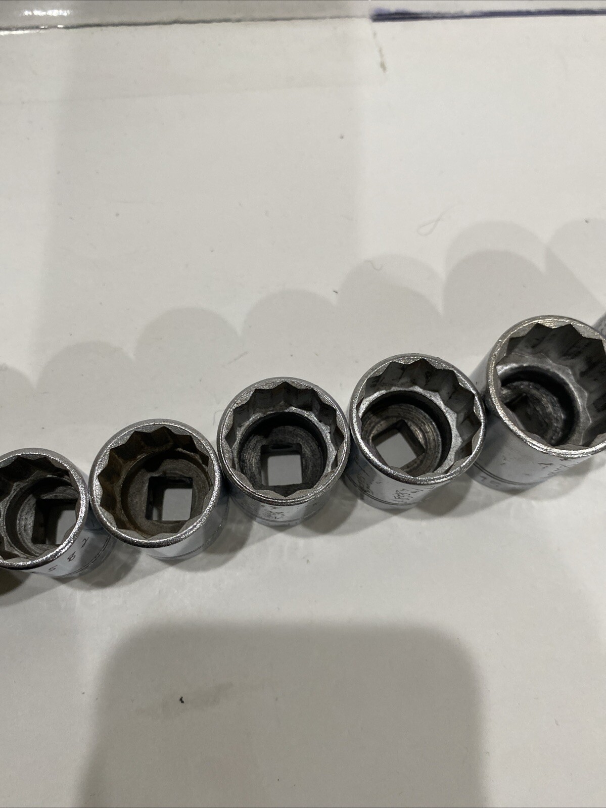WILLIAMS B Series. 14 Socket Lot 12 Points. 1″ 15/16 7/8 13/16 3/4 11/16 5/8 1/2