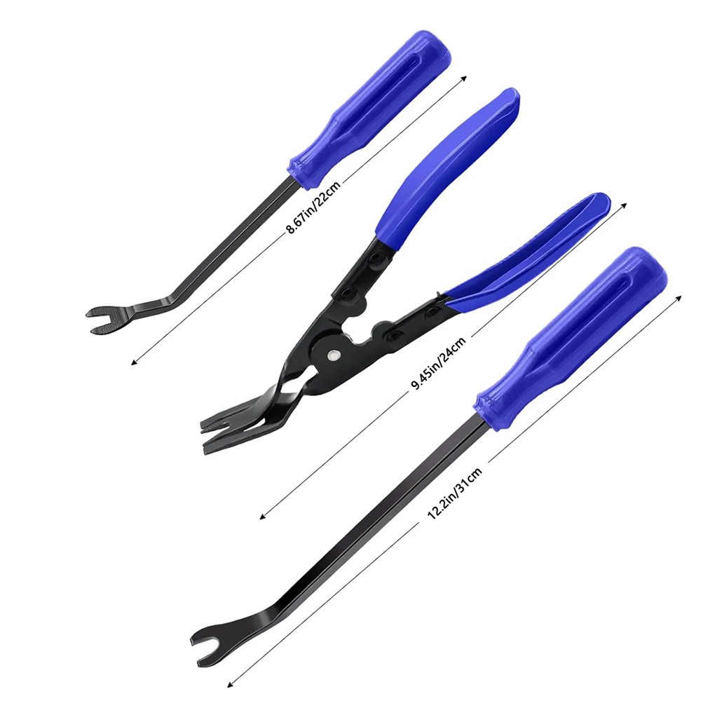 3PCS Auto Trim Clip Remover Tool Removal Pliers Fastener Door Panel Retainer Set