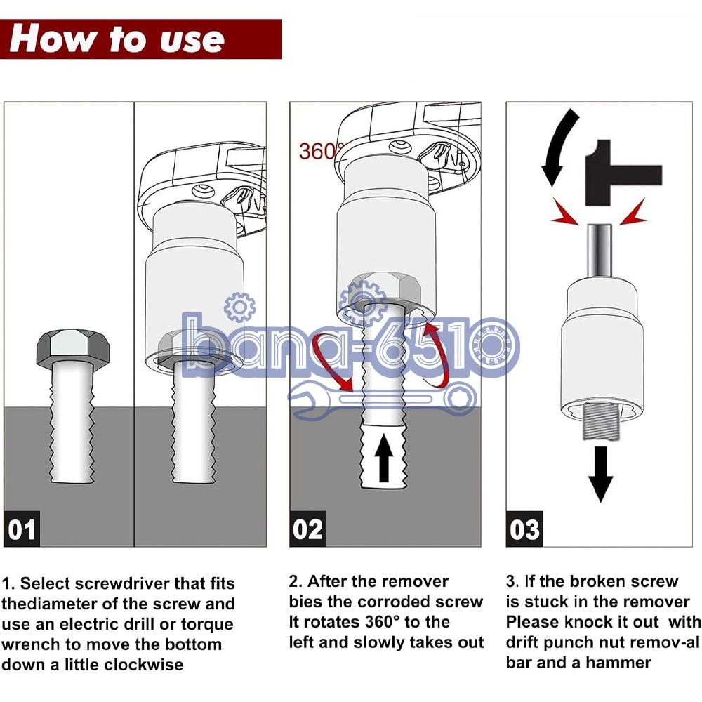 5Pcs Twist Socket 1/2” Drive For Wheel Lug Nut Damaged Removal and Extractor US