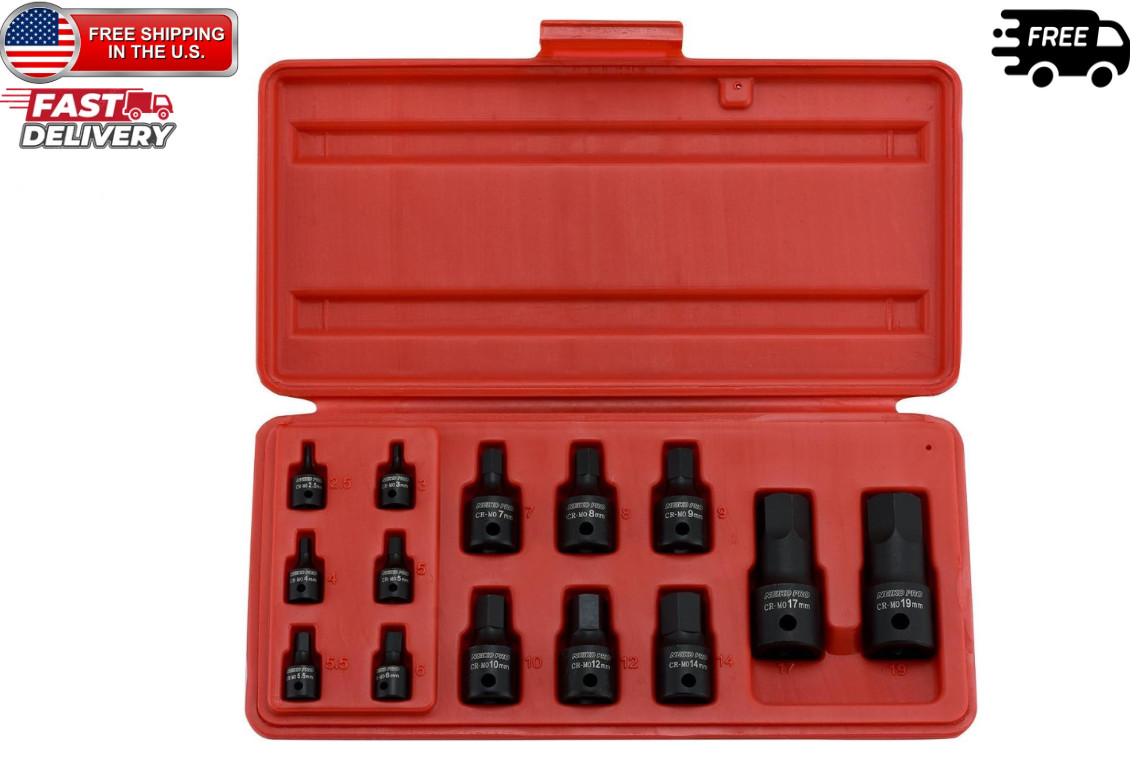 01141B Allen-Bit Socket Set, Metric Socket Set