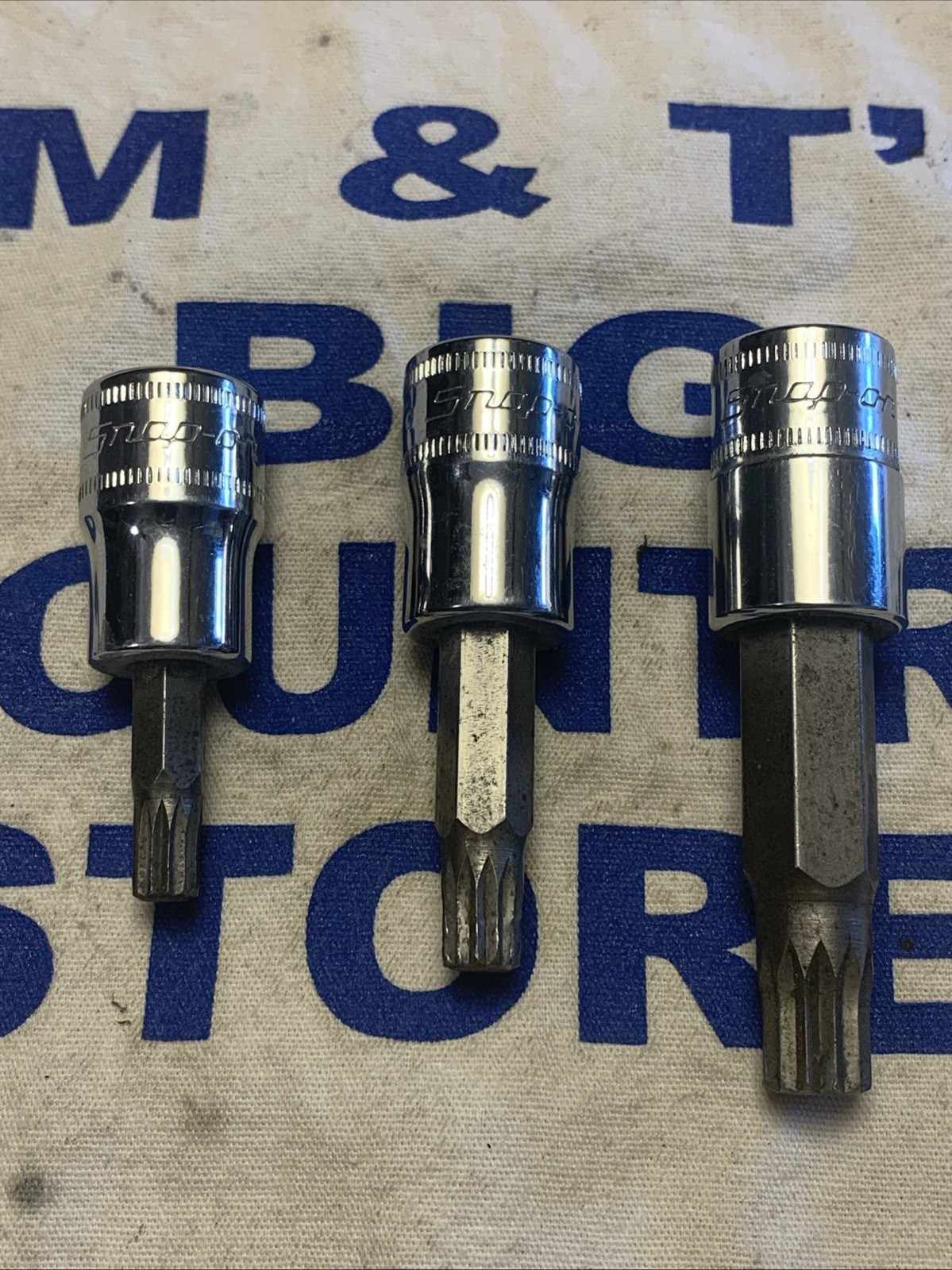 Snap-on Tools USA 3/8″ Drive 3pc Metric Triple Square Socket Set FTSM6E,8E,10E