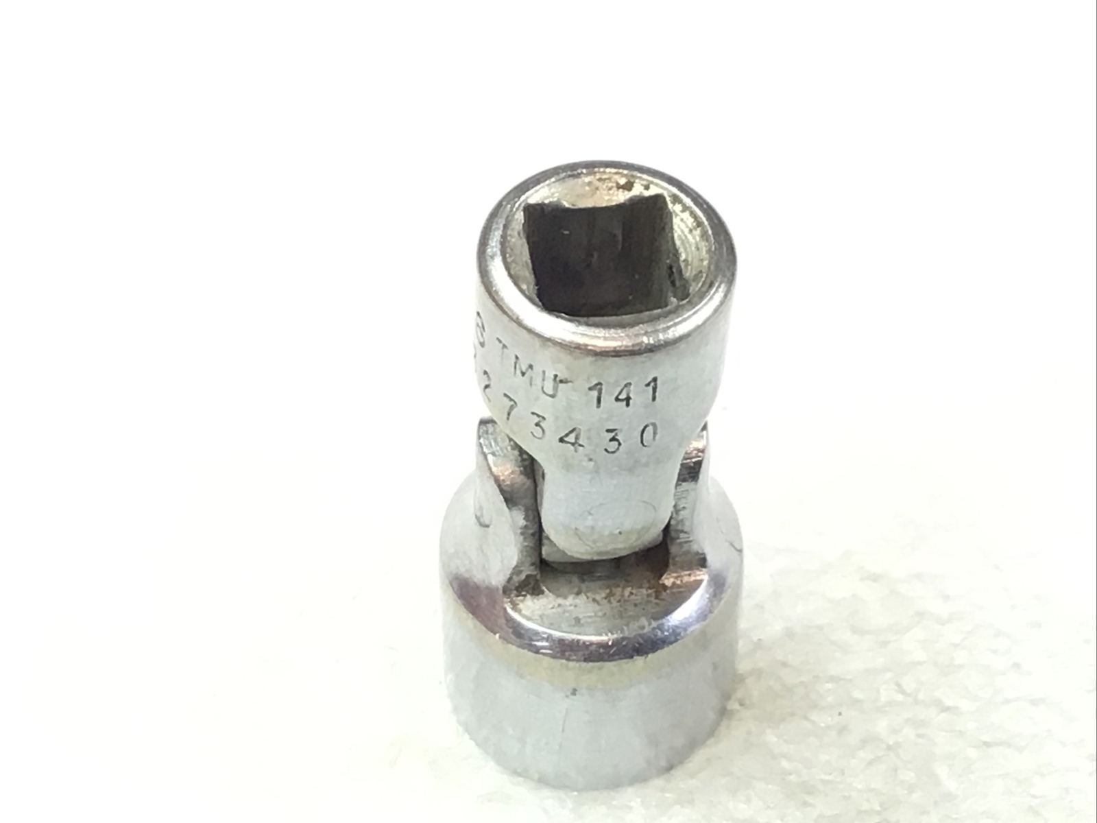 Snap On TMU141 – 7/16”, SAE, 1/4″ Dr., Chrome, 12Pt., Swivel Socket-USA-NICE-