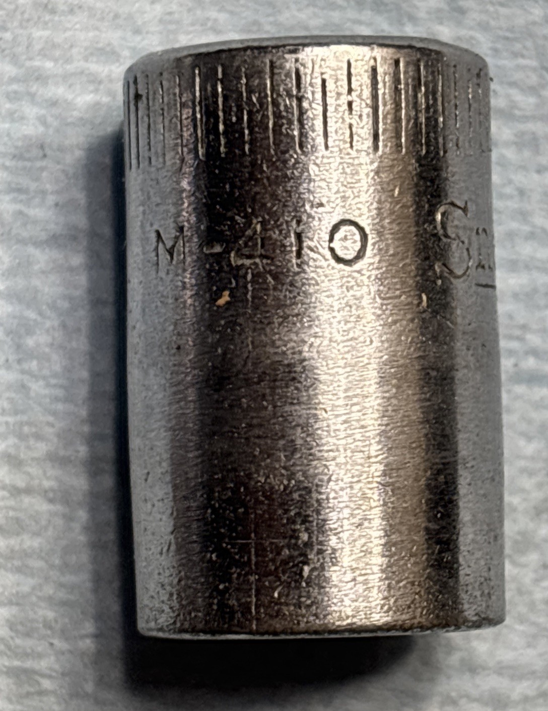 Vintage M-410 Snap-on 9/32 drive Midget socket 8 Point 5/16″ – 1933 date marking