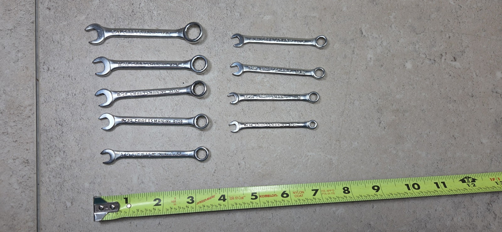 Craftsman V Series 9 Pc Mini Combination Ignition Wrench Set