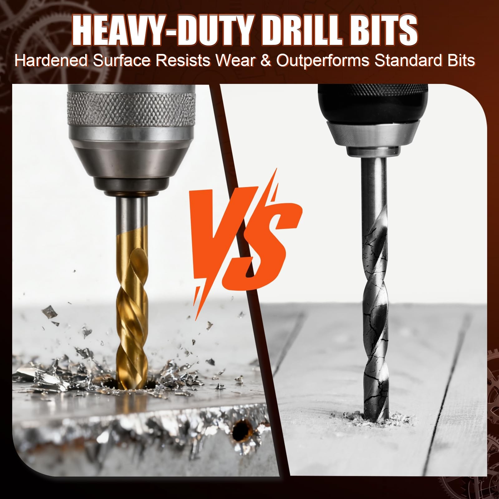 131PCS Thread Repair Kit, Metric Helicoil Repair Kit with HSS Drill Bits, 304…