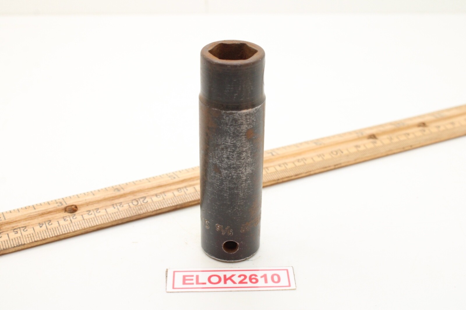 Snap-On Tools SIM180 1/2″ Drive 6 Point SAE 9/16″ Deep Impact Socket USA