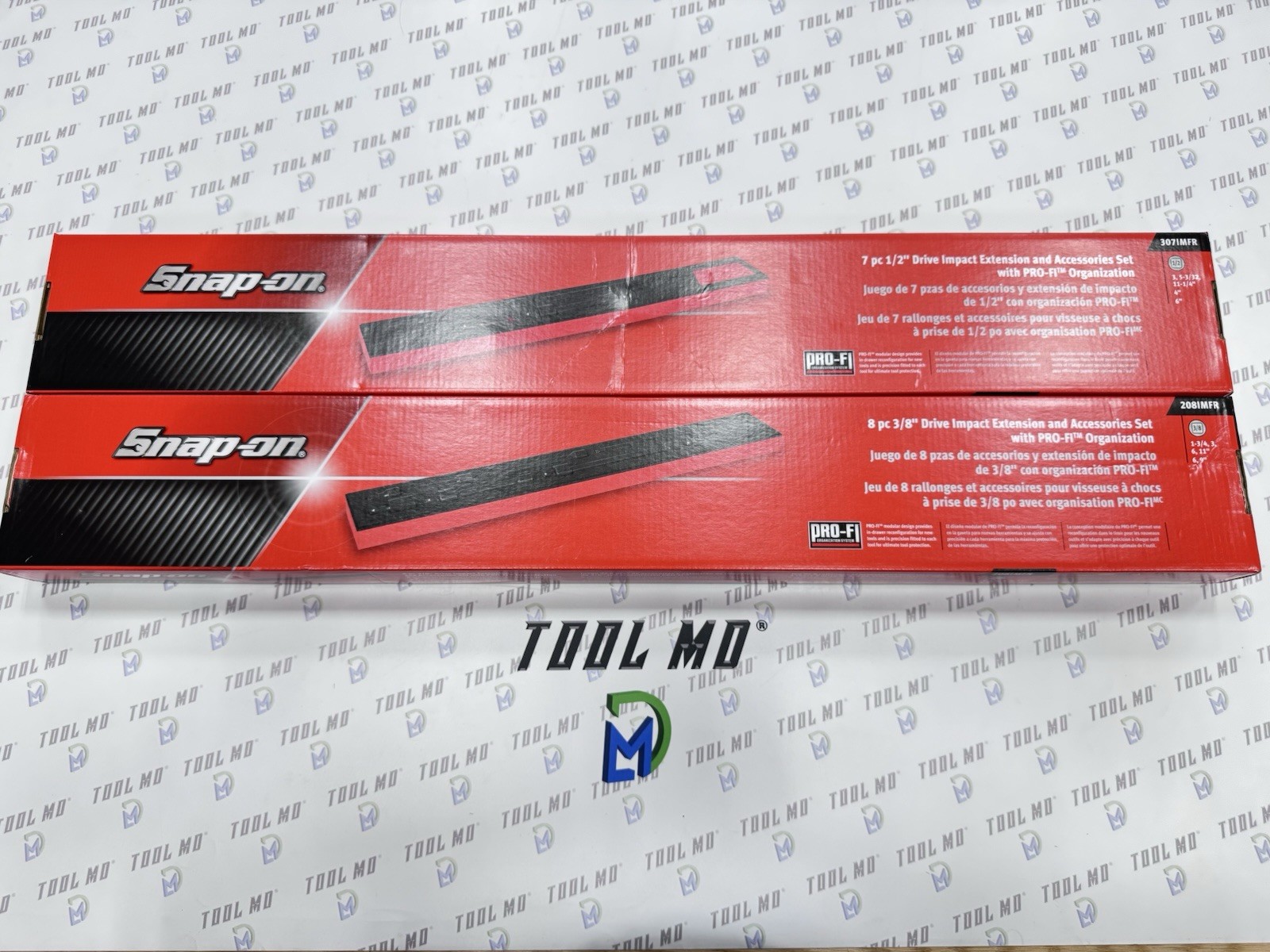 Snap-on Tools USA 15pc Mixed Drive Impact Extension Foam Set 208IMFR & 307IMFR