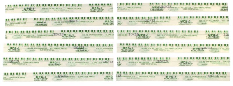 Plastigauge/Plastigage GREEN .001″-.003″ Rod+Main Bearings Clearance 12/Pack