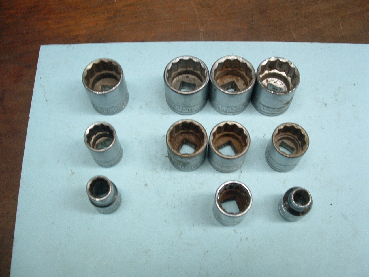 11 PIECE ASSORTMENT OF SPARE S-K SOCKETS 3/8″ DRIVE 2 BUCKS EACH + 8 SHIPPING