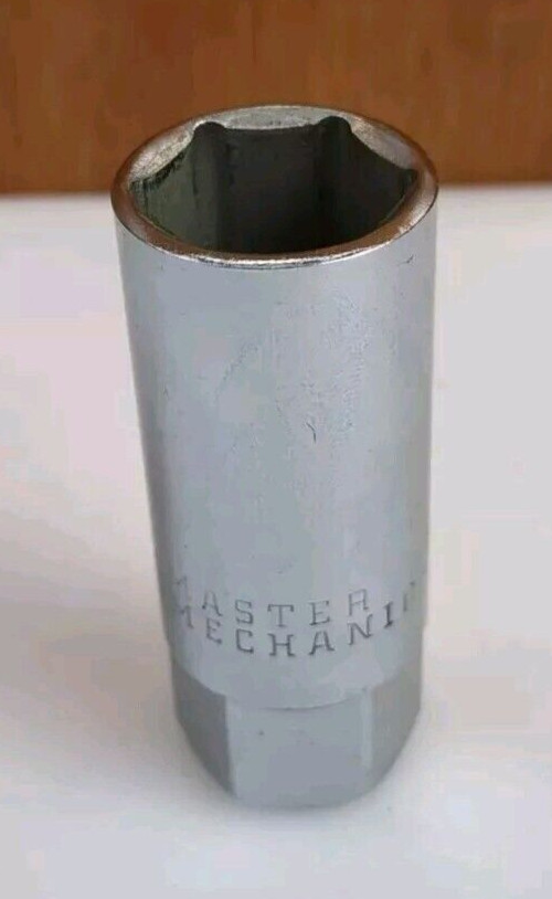 Vintage Master Mechanic M1727 Spark Plug Socket 1/2″ Drive 13/16″ USA