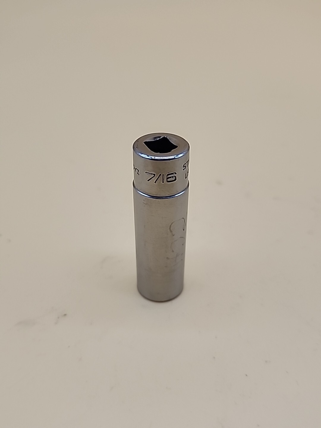 Snap-on Tools STM14 1/4 Inch Drive 7/16 6 Pt Deep Socket USA