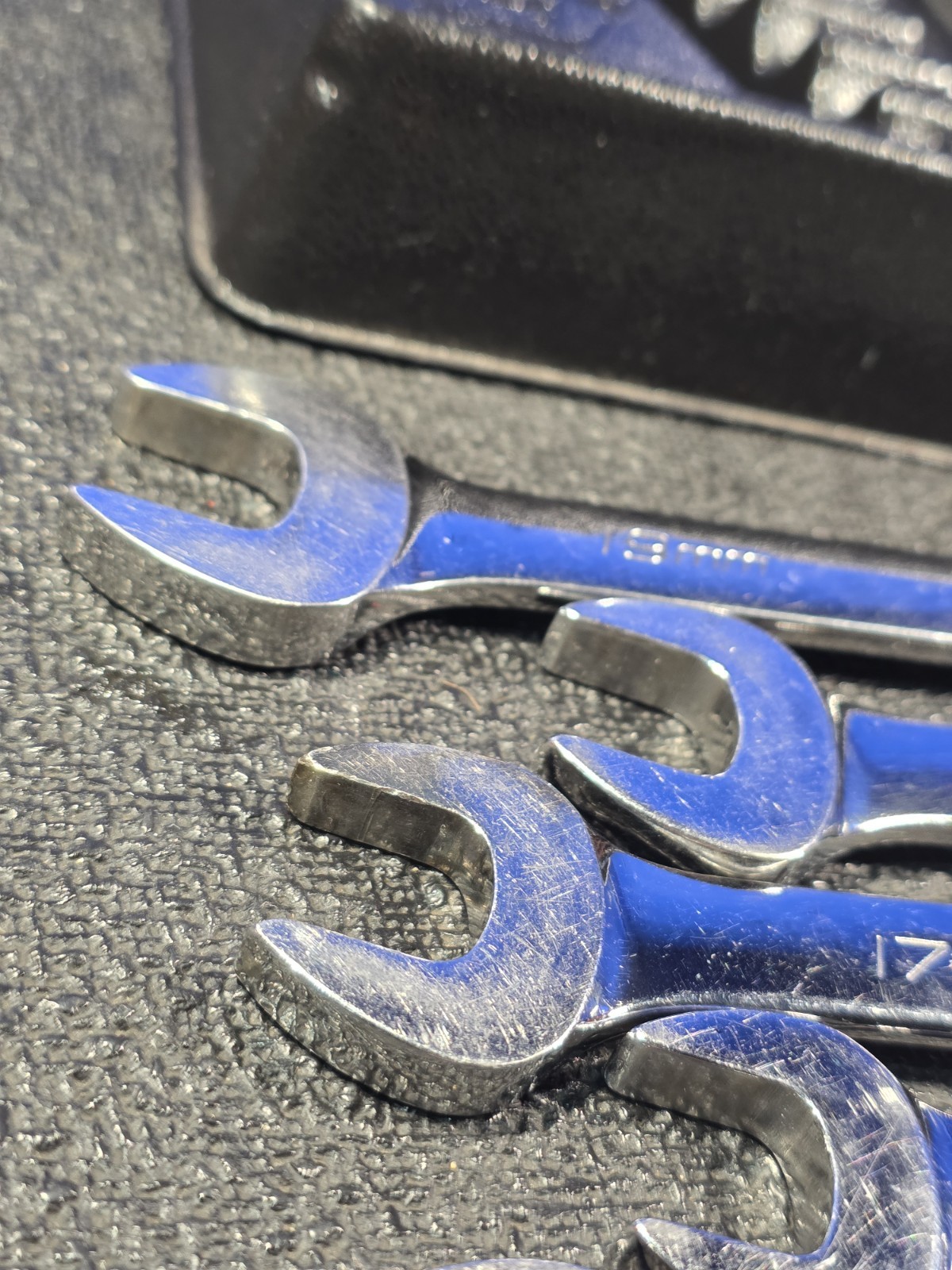 Snap-on OEXM710B 10mm-19mm 10-Piece Flank Drive Chrome Combination Wrench Set