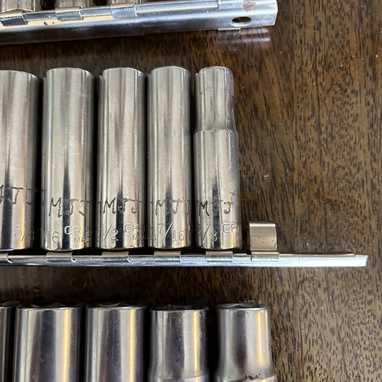 Craftsman Socket Set Lot VTG USA 1/4 3/8 1/2 Double Standard Metric Deep