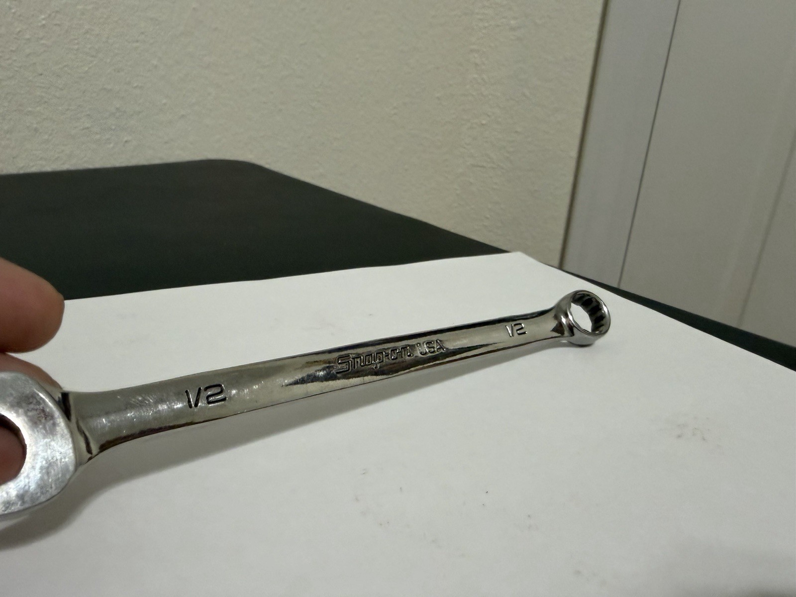Snap On 1/2” Flank Drive Combination Wrench SAE SOEX16 Made In USA