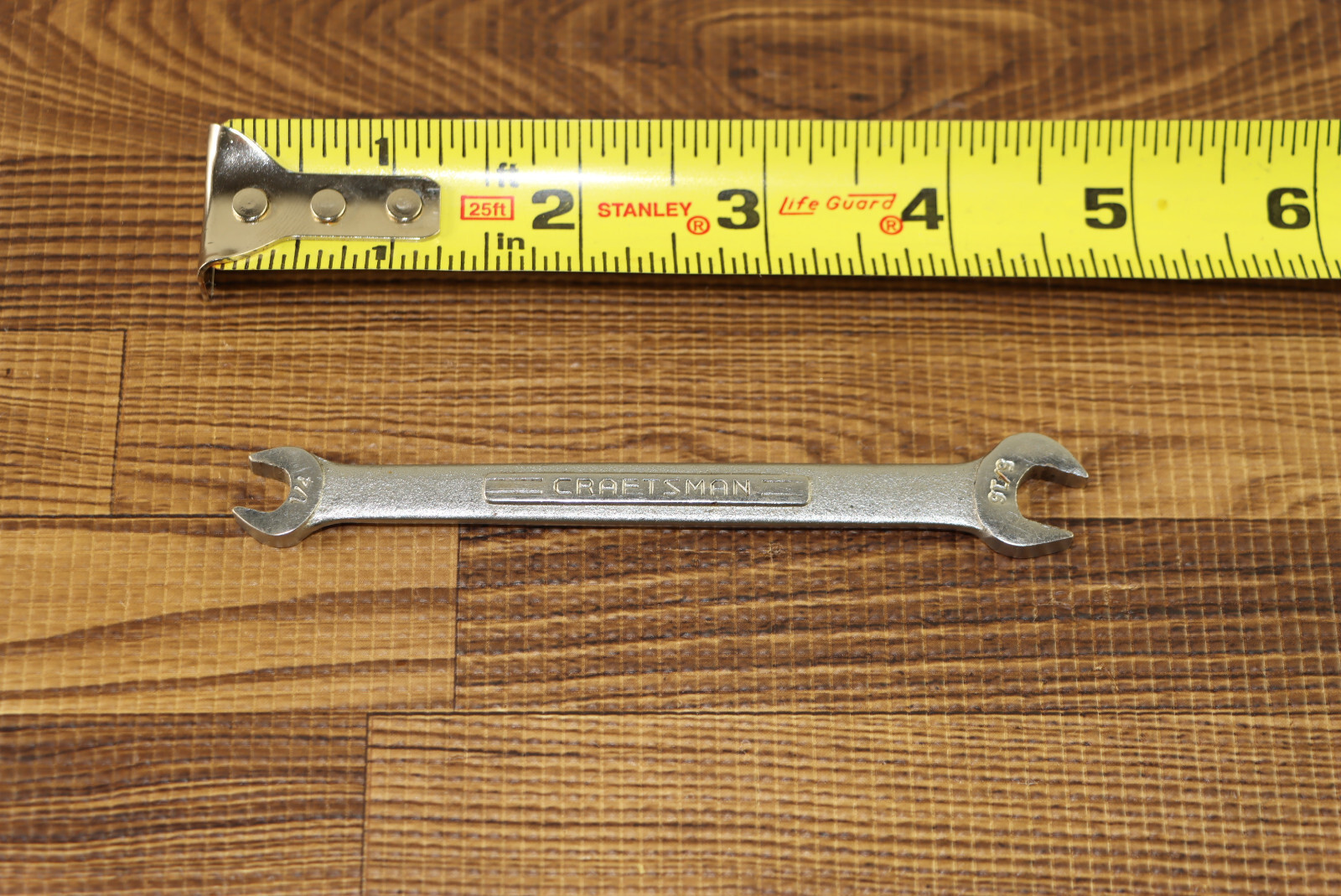 Craftsman 1/4″ X 5/16″ SAE Double Open End Wrench -V- 44571 USA