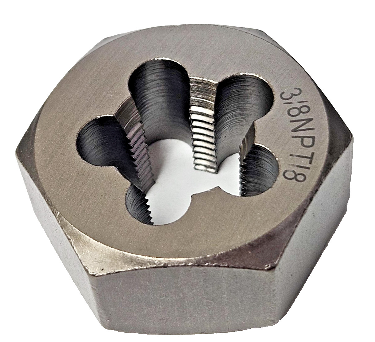7404 Irwin 3/8-18 NPT Taper Pipe Hex Die Hanson 7404 USA 1-7/16 HEX