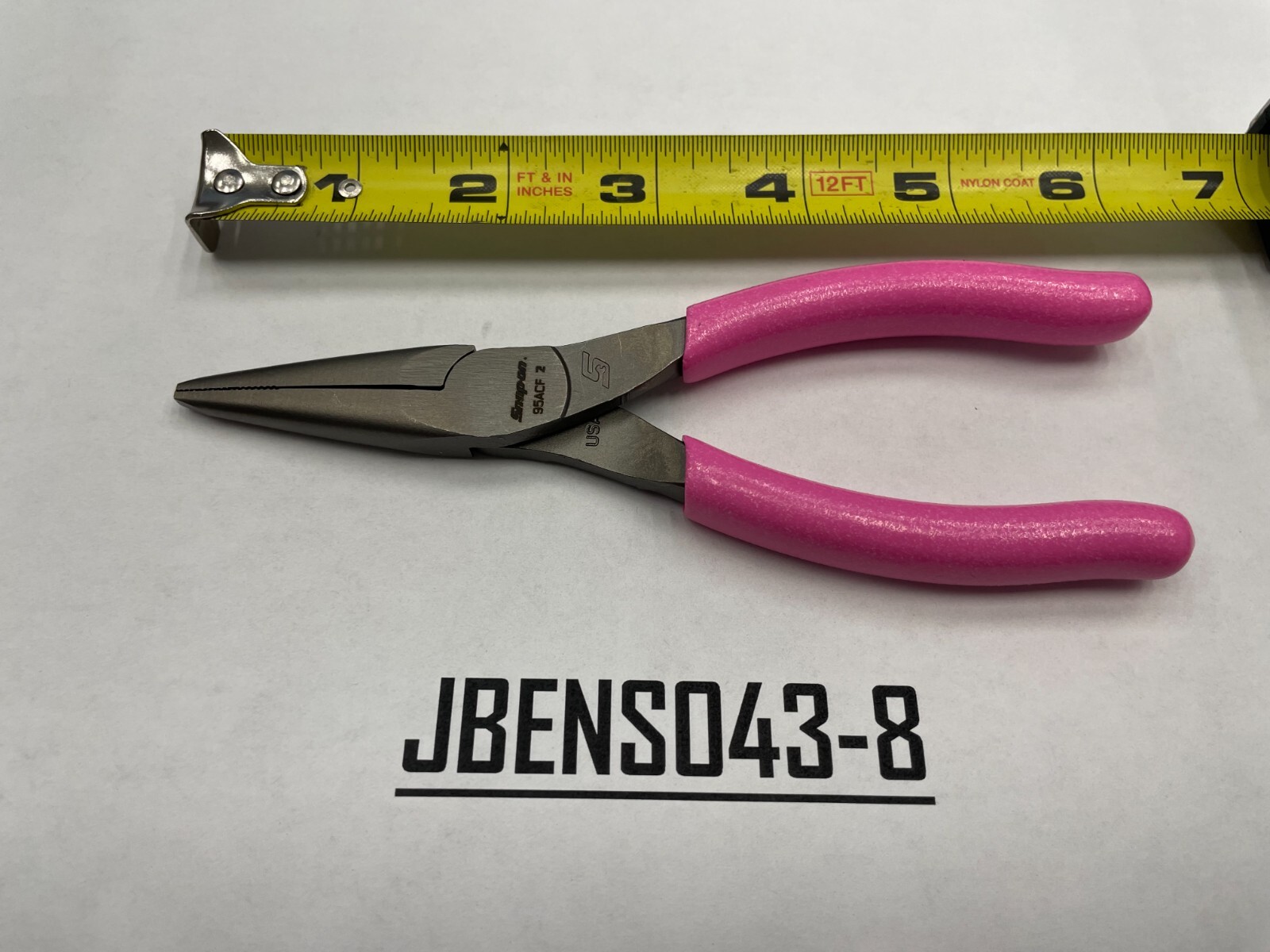 Snap-on Tools USA NEW PINK 6″ Soft Grip Needle Nose Pliers 95ACFP