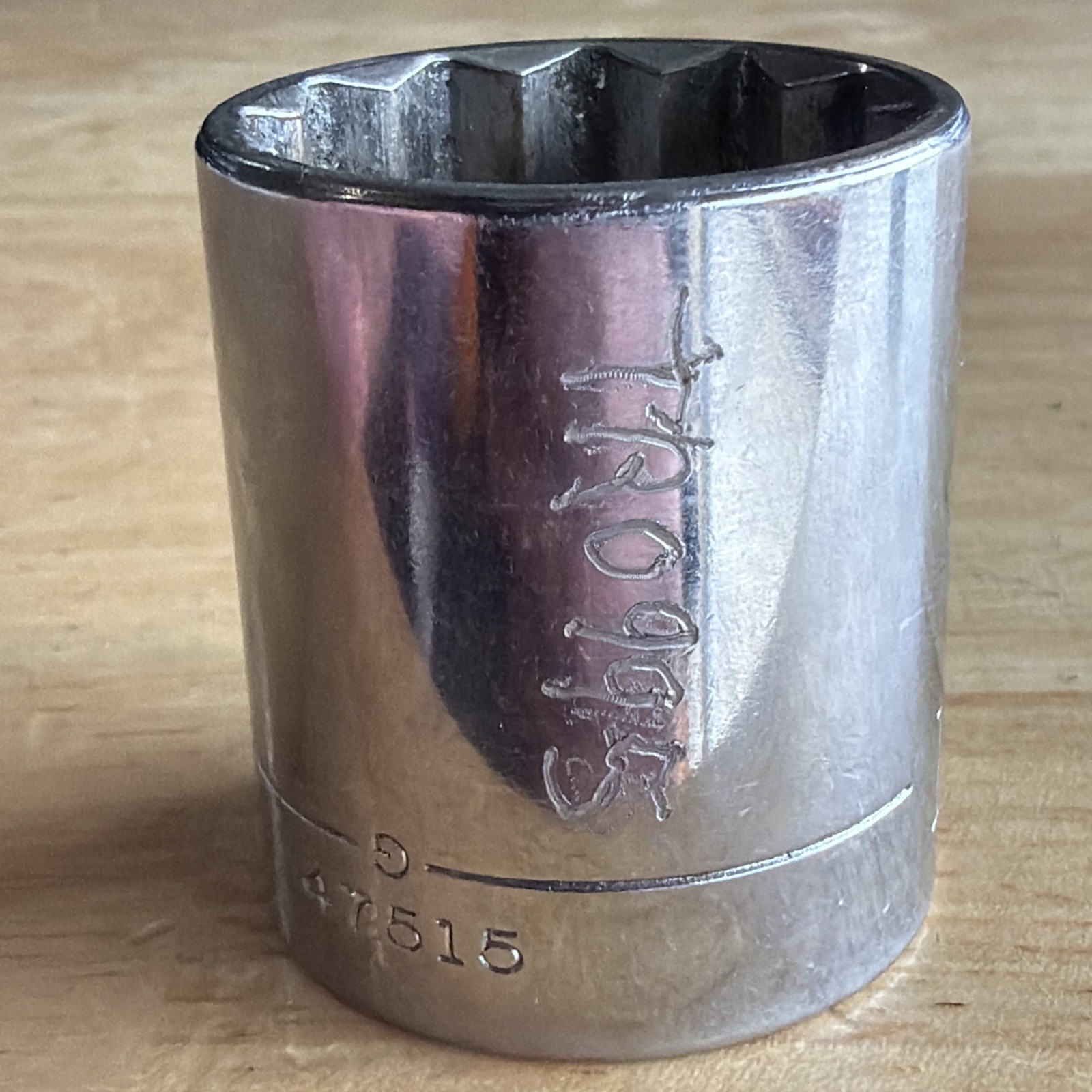 Craftsman 1-1/16″ Shallow Socket 1/2″ Drive 12 Point Inverted G 47515 USA READ!