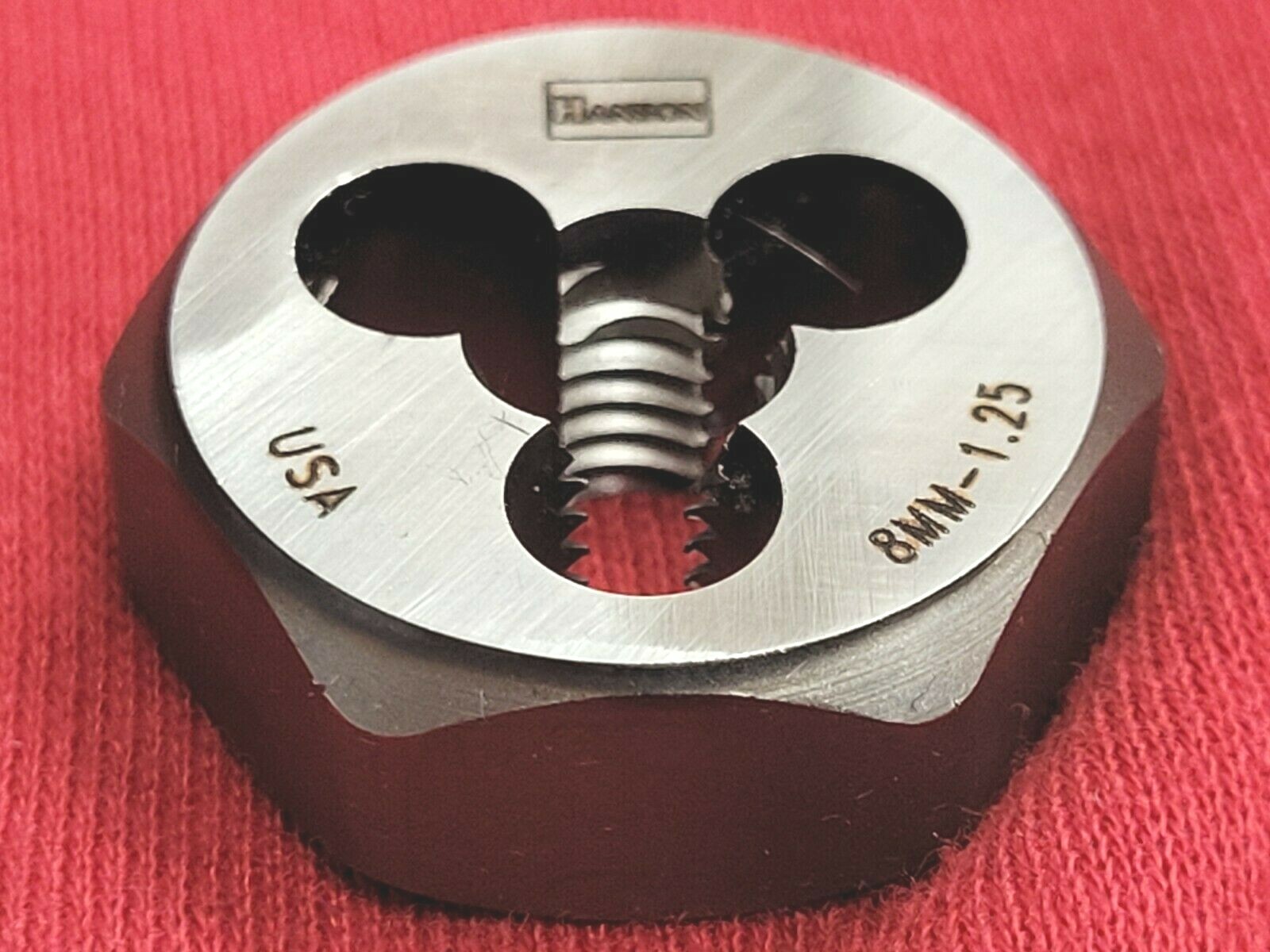 M8 X 1.25 Metric 1″ Hex Die Irwin Hanson 6634 9734 8MM Carbon Steel USA RH Rethd