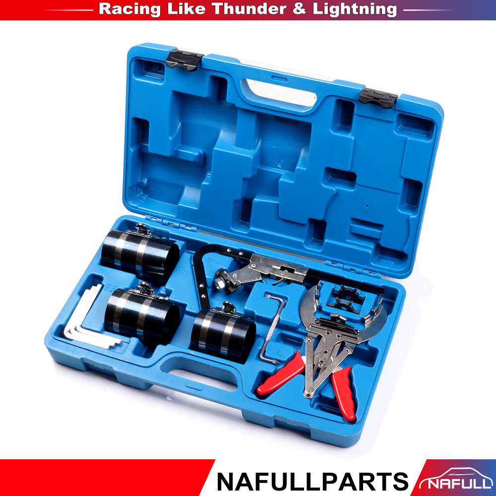 With Ring Expander, Ring Groove Cleaner Engine Piston Ring Service Tool Kit New