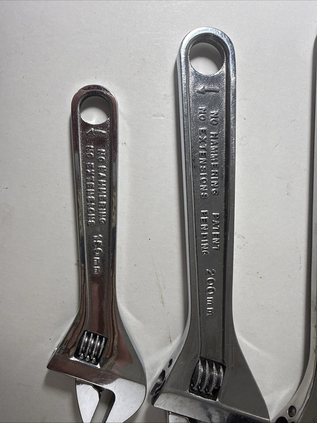 Snap-on Tools Old School USA MADE 4 Pc Adjustable Wrench Set 6″, 8″, 10″, 12″