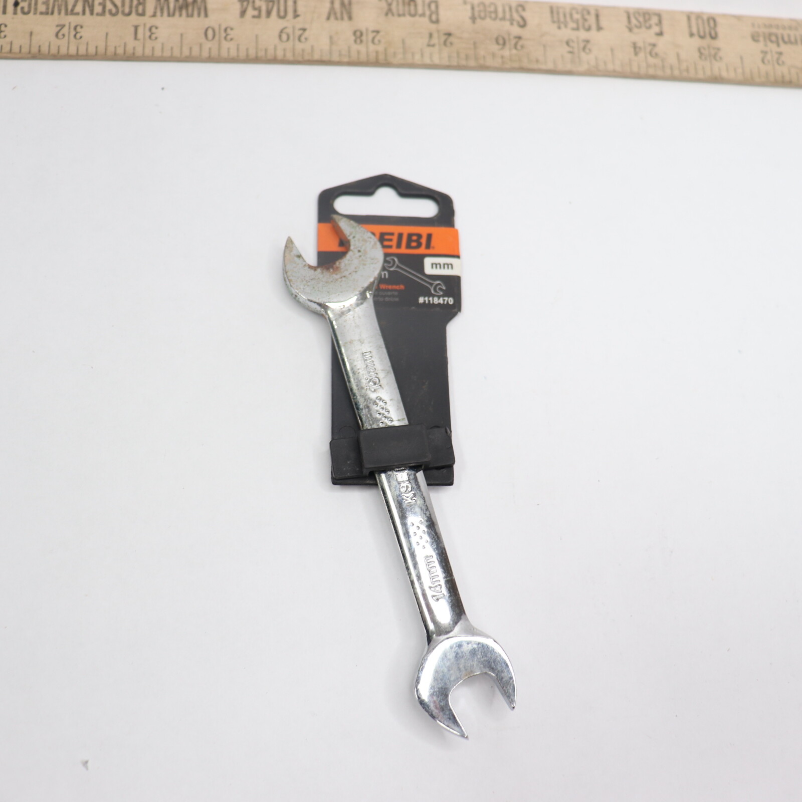 Kseibi Double Open End Wrench 14mm x 15mm 118470 – Rusted