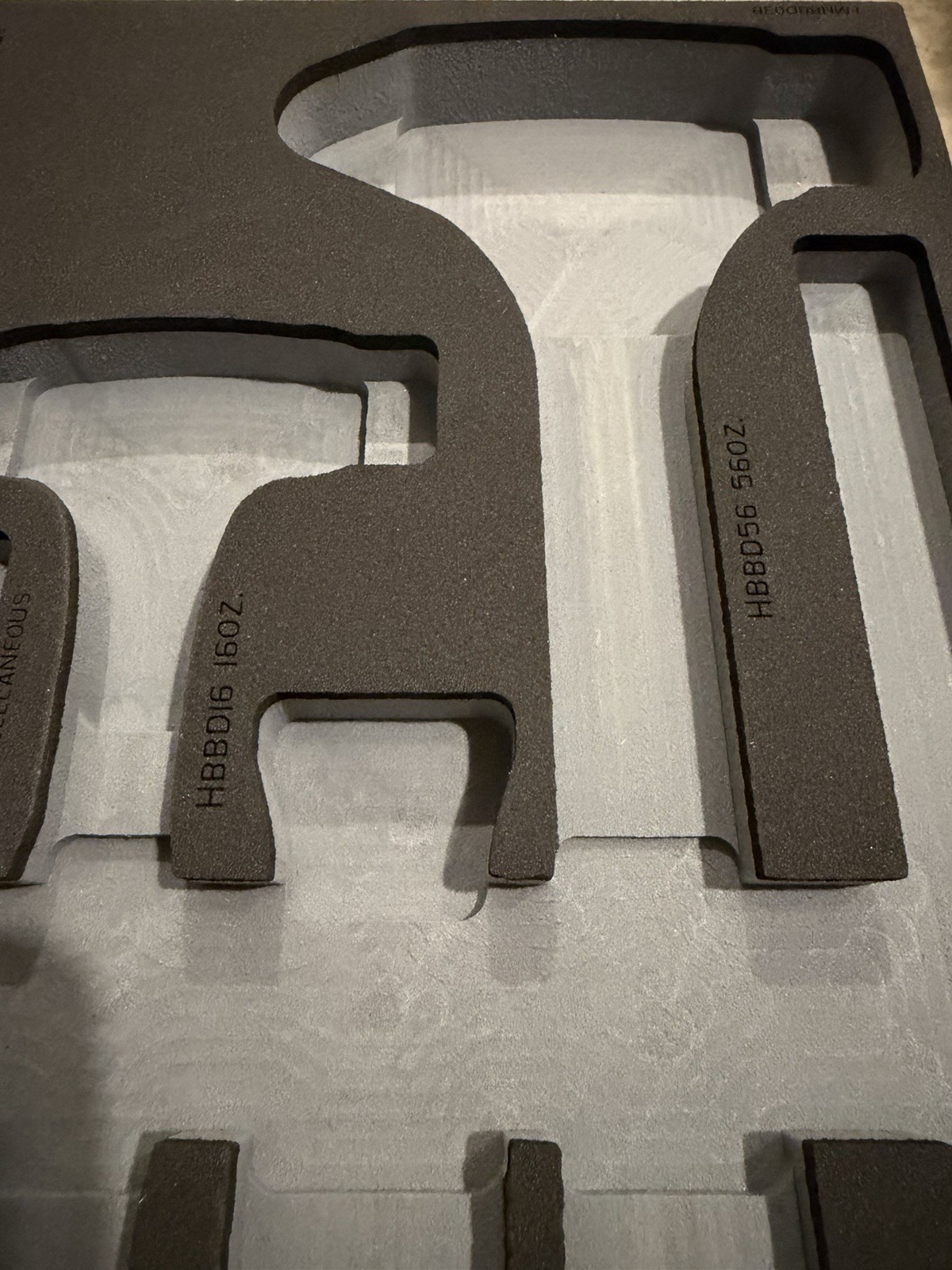 Snap On HBBD301DTF FOAM! For 16, 32, 56 Oz Ball Peen Hammers! Foam Only!