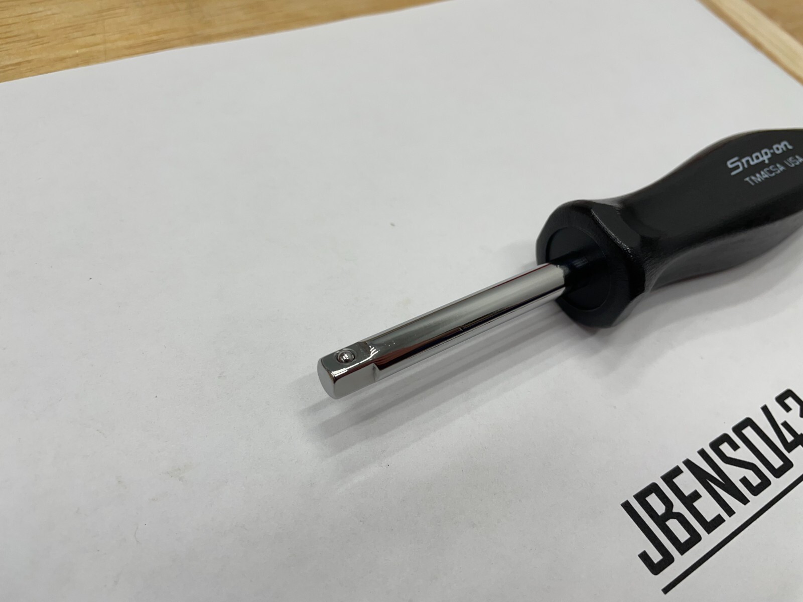 Snap-on Tools USA NEW BLACK Hard Handle 1/4″ Standard Shank Driver TM4CSA