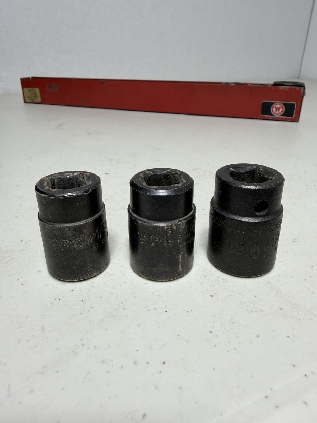 MAC Tools 13pc VP6 Metric 10mm-27mm Impact Socket 1/2” dr 6 Point Shallow USA