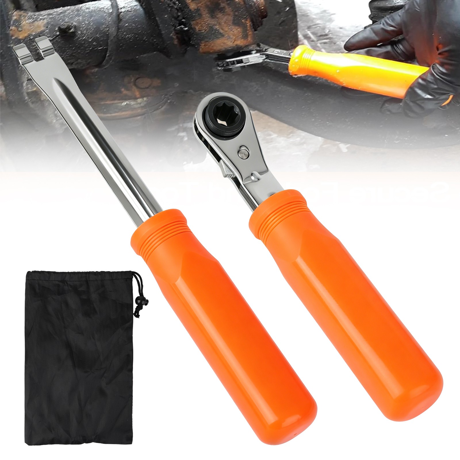 Automatic Slack Adjuster Release Hand Tool Set Adjust 5/16″ Ratchet Wrench Brake