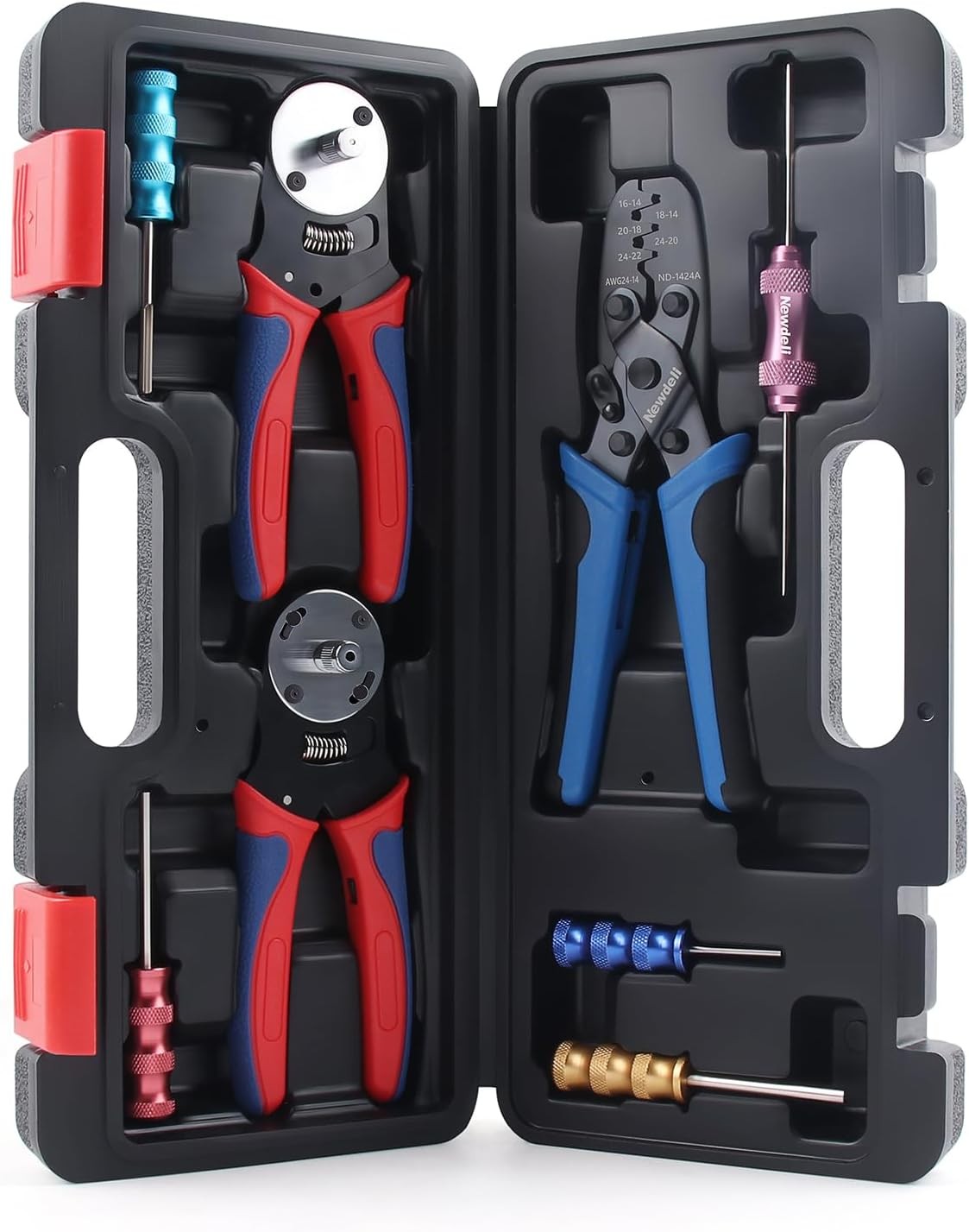 Newdeli Deutsch Crimp Tool Kit 8Pcs Connector Molex Black
