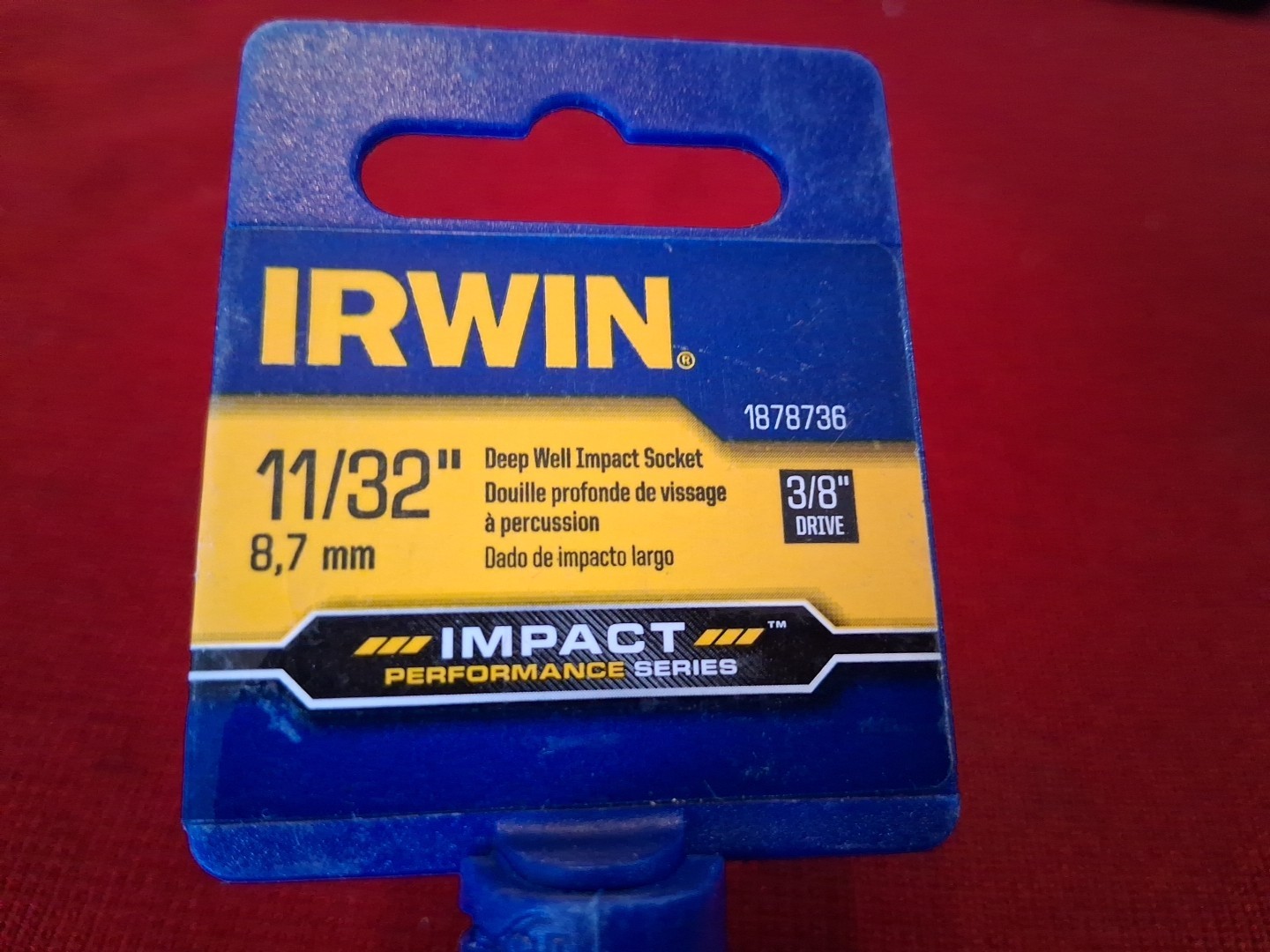 Irwin 11/32″ 6 Point 3/8 Inch Drive Deep Impact Socket
