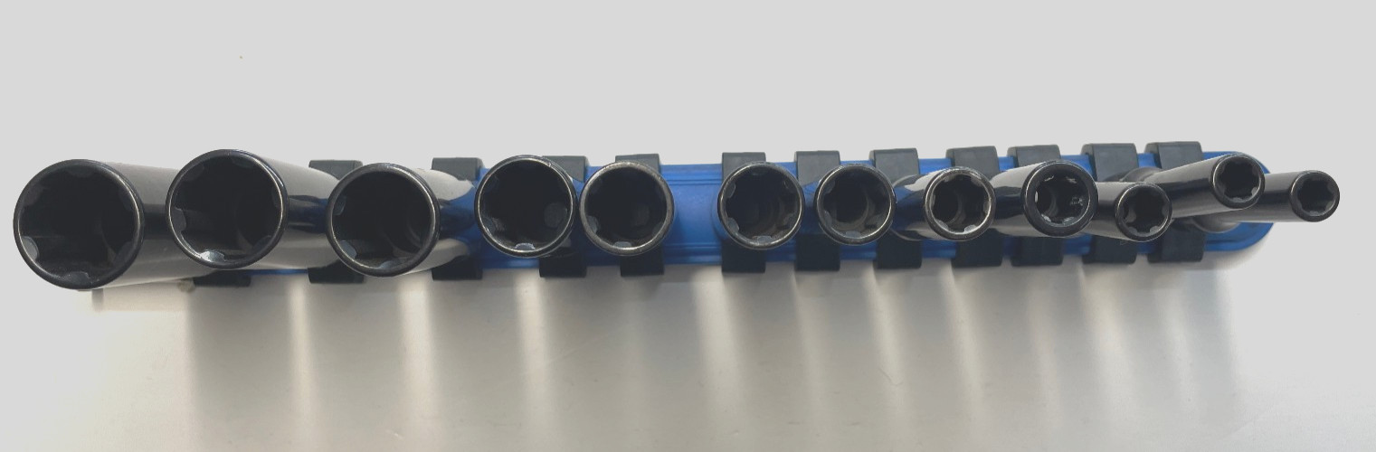Matco Tools Non-Slip Deep 1/4″ Drive Impact Socket 12 Piece Set Metric 5-15mm