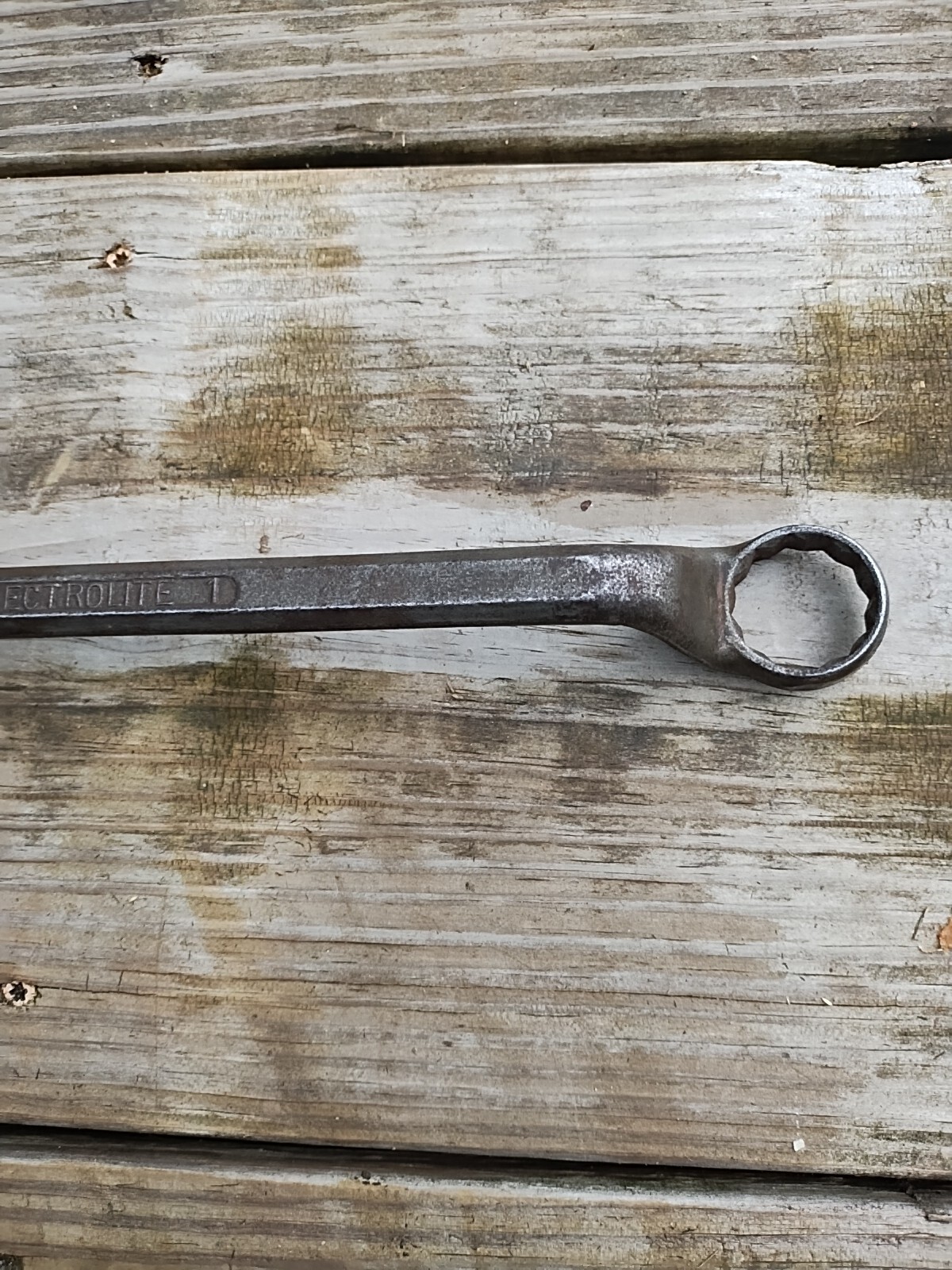 Vintage Tru Fit 3006 Lectrolite 15/16″ & 1″ Double Box End Wrench Offset (0009)