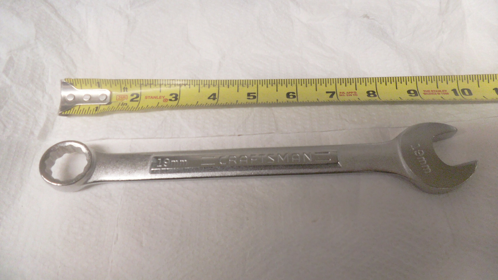 Craftsman 12pt MM combination wrench, size 19mm, 42921, new
